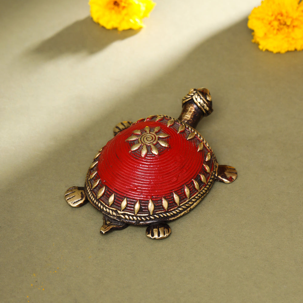 Brass Dhokra Tortoise Vastu/Feng Shui Vedansh Craft
