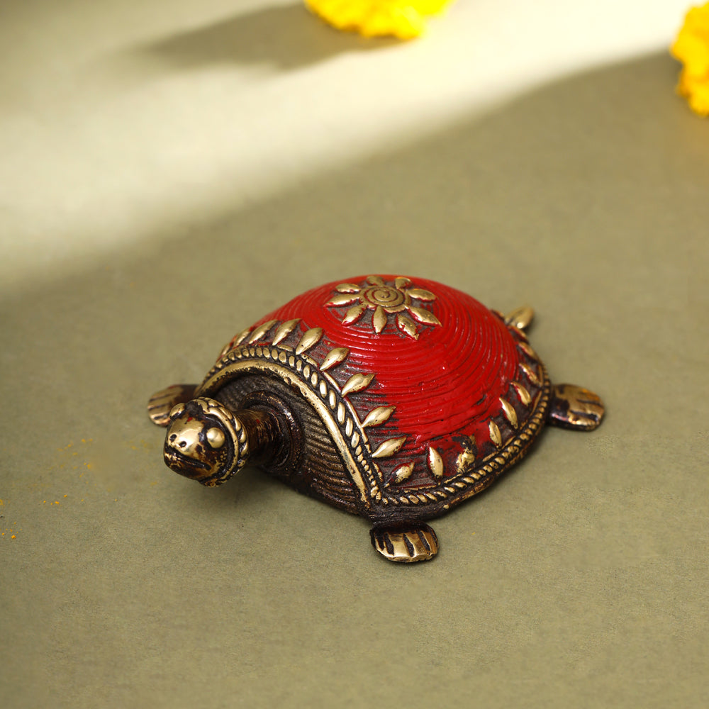 Brass Dhokra Tortoise Vastu/Feng Shui Vedansh Craft