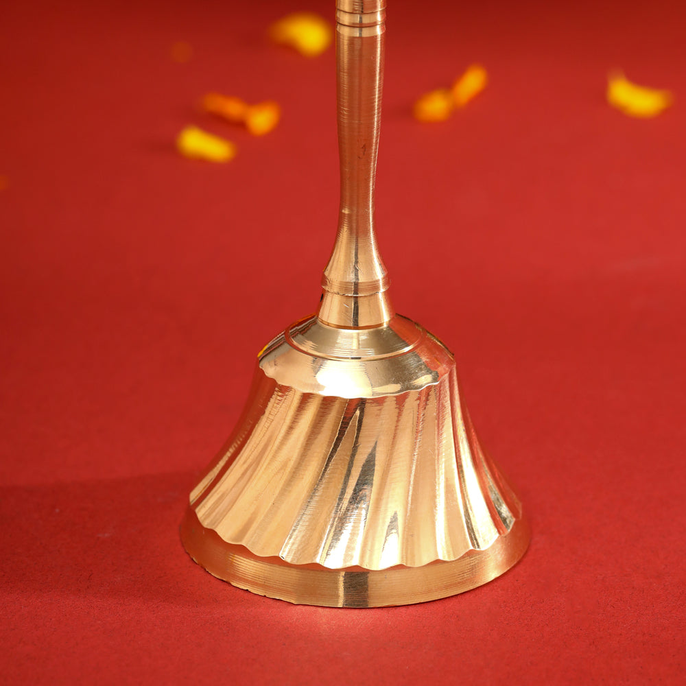 Brass Plain Traditional Handbell Vedansh Craft