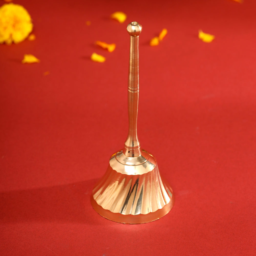 Brass Plain Traditional Handbell Vedansh Craft
