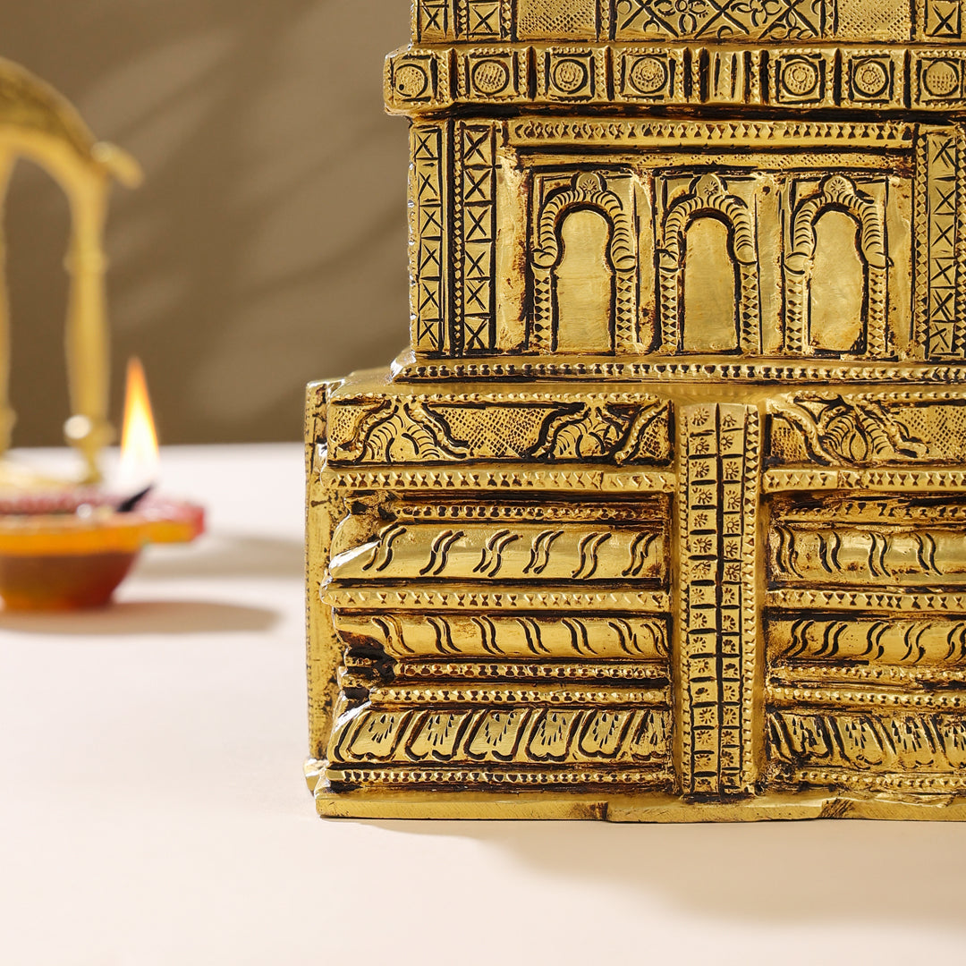 Brass Meenakshi Temple Model (9.5 Inch) Vedansh Craft