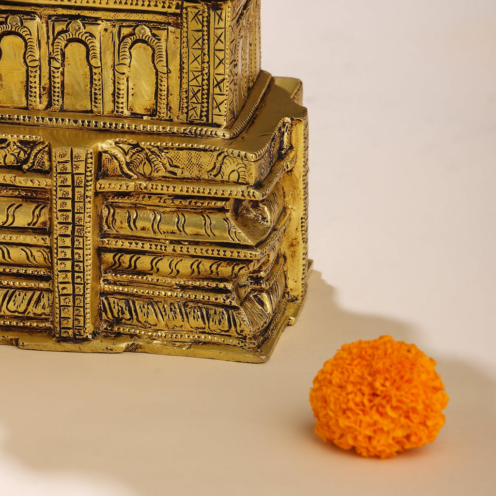 Brass Meenakshi Temple Model (9.5 Inch) Vedansh Craft