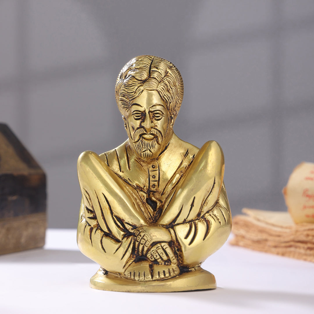 Brass Sadguru Saint Shankar Maharaj Idol (5.5 Inch) Vedansh Craft