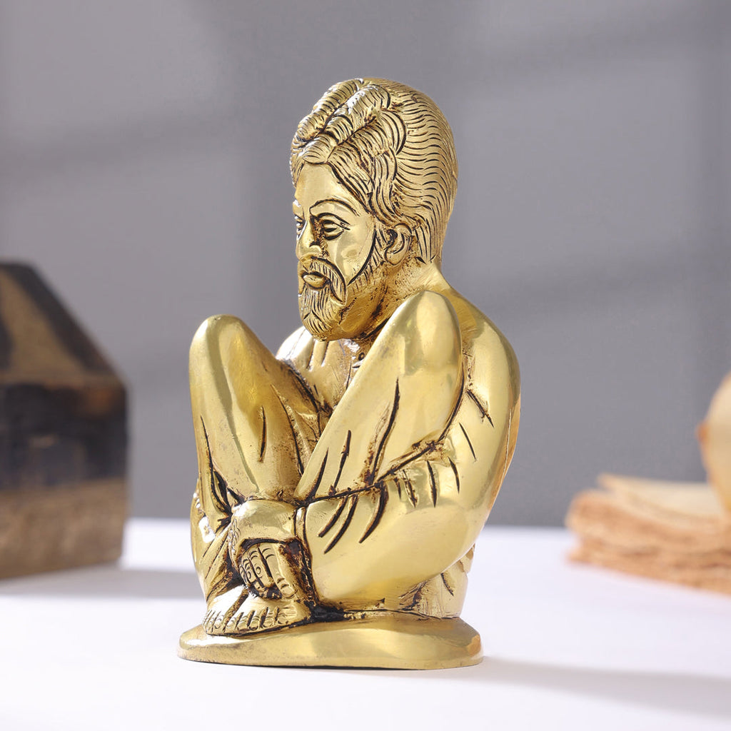 Brass Sadguru Saint Shankar Maharaj Idol (5.5 Inch) Vedansh Craft