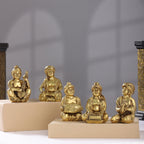 Brass Men Musical Set Of Five (5 Inch) Vedansh Craft