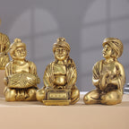 Brass Men Musical Set Of Five (5 Inch) Vedansh Craft