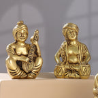 Brass Men Musical Set Of Five (5 Inch) Vedansh Craft