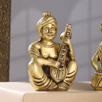 Brass Men Musical Set Of Five (5 Inch) Vedansh Craft