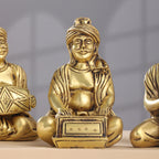 Brass Men Musical Set Of Five (5 Inch) Vedansh Craft