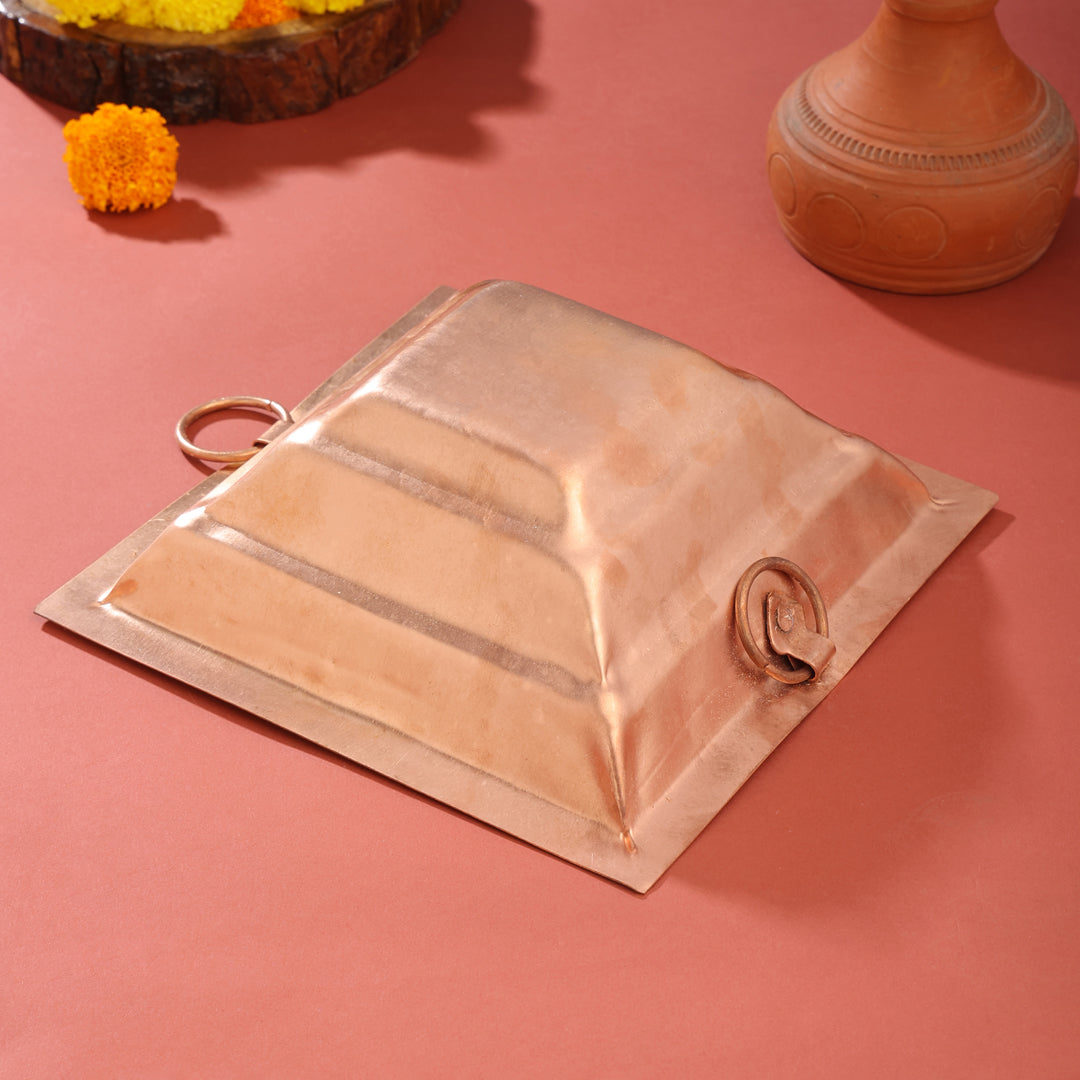 Copper Hawan Kund (3.5 Inch) Vedansh Craft