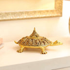 Brass Superfine Dashavatara Shree Yantra Tortoise (6 Inch) Vedansh Craft
