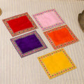 Hand Embroidered  And Sequin Work God Pooja Asana (12 X 10 Inch) Vedansh Craft