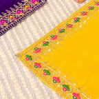 Hand Embroidered  And Sequin Work God Pooja Asana (12 X 10 Inch) Vedansh Craft