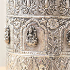 Brass Silver Plated Ashtalakshmi Decorative Pot Vedansh Craft