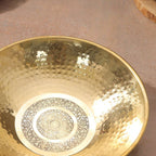 Brass Hammered Tasla (13.7 INCH) Vedansh Craft