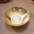 Brass Hammered Tasla (13.7 INCH) Vedansh Craft