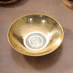 Brass Hammered Tasla (13.7 INCH) Vedansh Craft