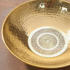 Brass Hammered Tasla (13.7 INCH) Vedansh Craft
