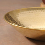 Brass Hammered Tasla (13.7 INCH) Vedansh Craft