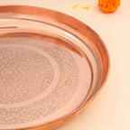 COPPER THALI (11.5 INCH) Vedansh Craft