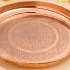 COPPER THALI (11.5 INCH) Vedansh Craft