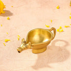 Brass Nandi Diya (2 Inch) Vedansh Craft