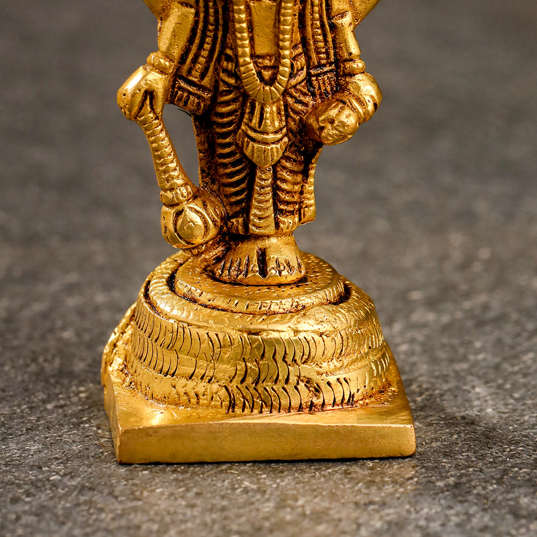 Brass Lord Vishnu Standing Idol (5 Inch) Vedansh Craft