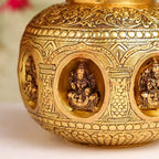 Brass Ashtalakshmi Kodam / Kalash Vedansh Craft