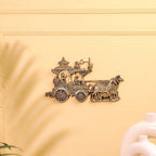 Brass Arjun And Krishna Rath Wall Hanging (7.3 Inch) Vedansh Craft