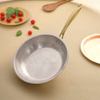 Copper Fry Pan With Lid And Handle (16.5 Inch) Vedansh Craft