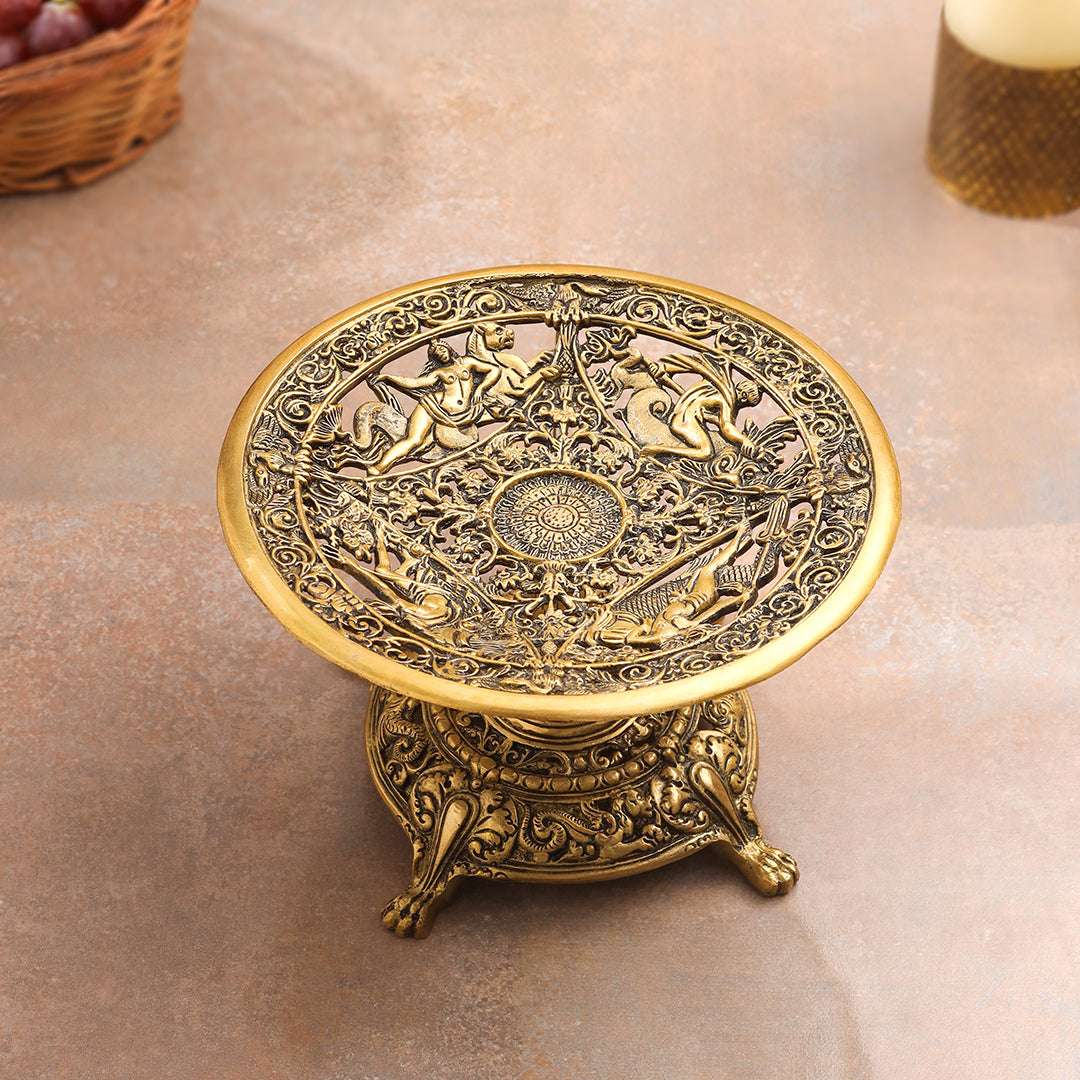 Brass Fruit Table Tray / Stand (5.5 Inch) Vedansh Craft