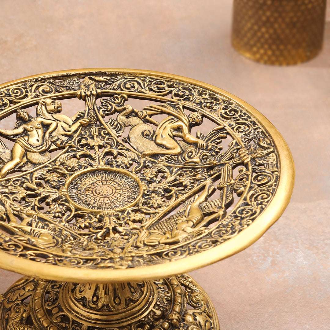 Brass Fruit Table Tray / Stand (5.5 Inch) Vedansh Craft