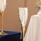 Brass Silver Plated Champagne Engraved Wine Glass Pair With Velvet Box Vedansh Craft