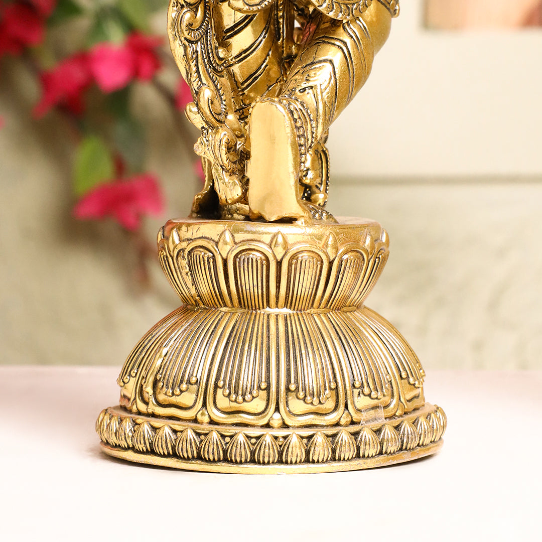Brass Standing Krishna Idol Vedansh Craft