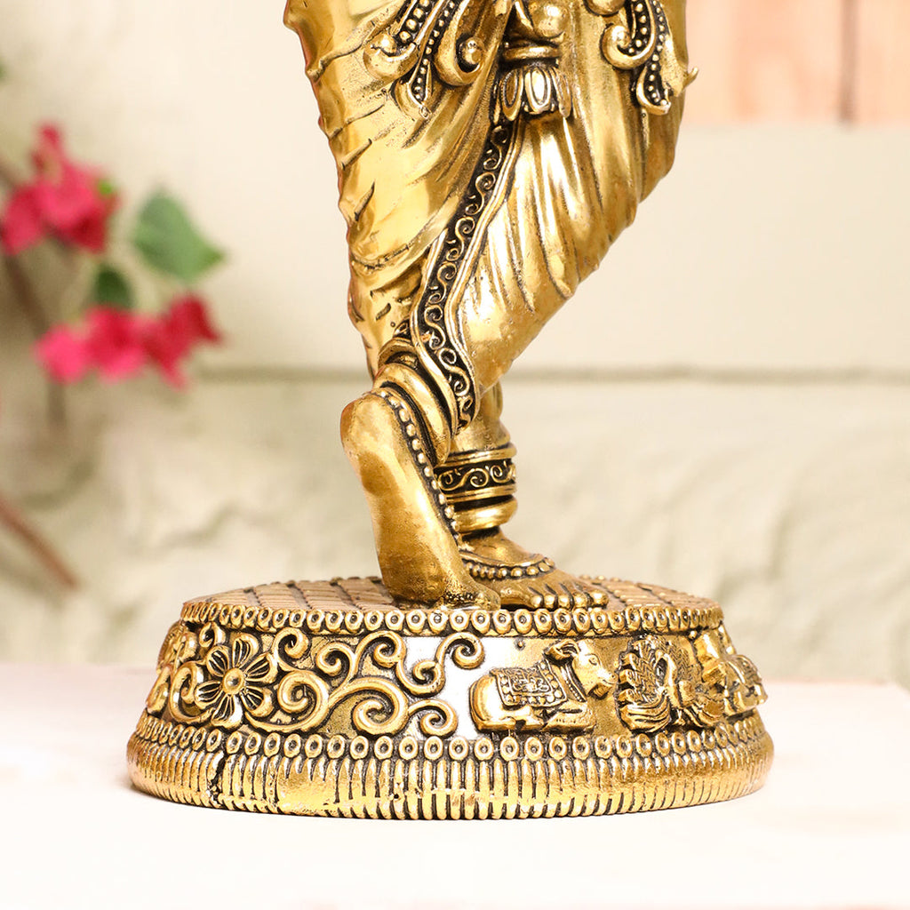 Brass Standing Krishna Idol Vedansh Craft