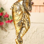 Brass Lightweight Standing Krishna Idol Vedansh Craft