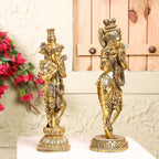 Brass Lightweight Standing Krishna Idol Vedansh Craft