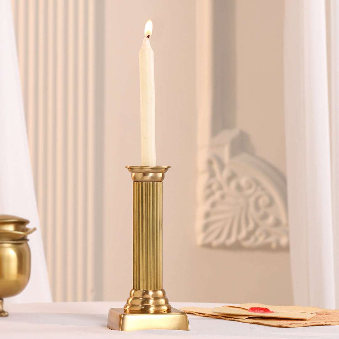 Brass Candle Stand Holder (6.7 Inch) Vedansh Craft