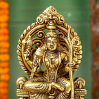 Brass Goddess Rajarajeshwari Idol – Divine Mother of the Universe (7.5 Inch) Vedansh Craft