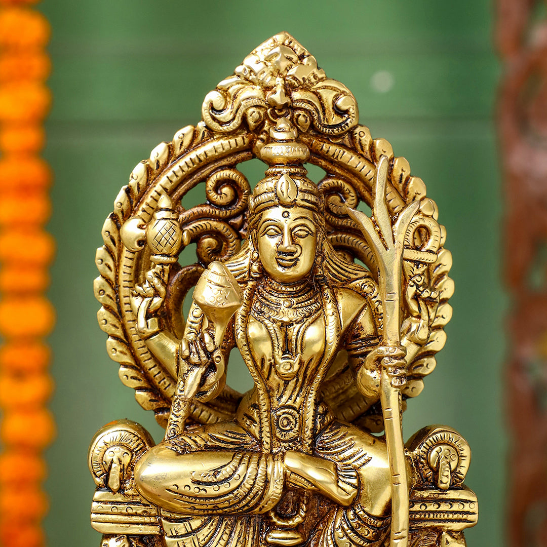 Brass Goddess Rajarajeshwari Idol – Divine Mother of the Universe (7.5 Inch) Vedansh Craft