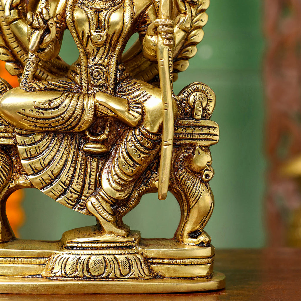 Brass Goddess Rajarajeshwari Idol – Divine Mother of the Universe (7.5 Inch) Vedansh Craft