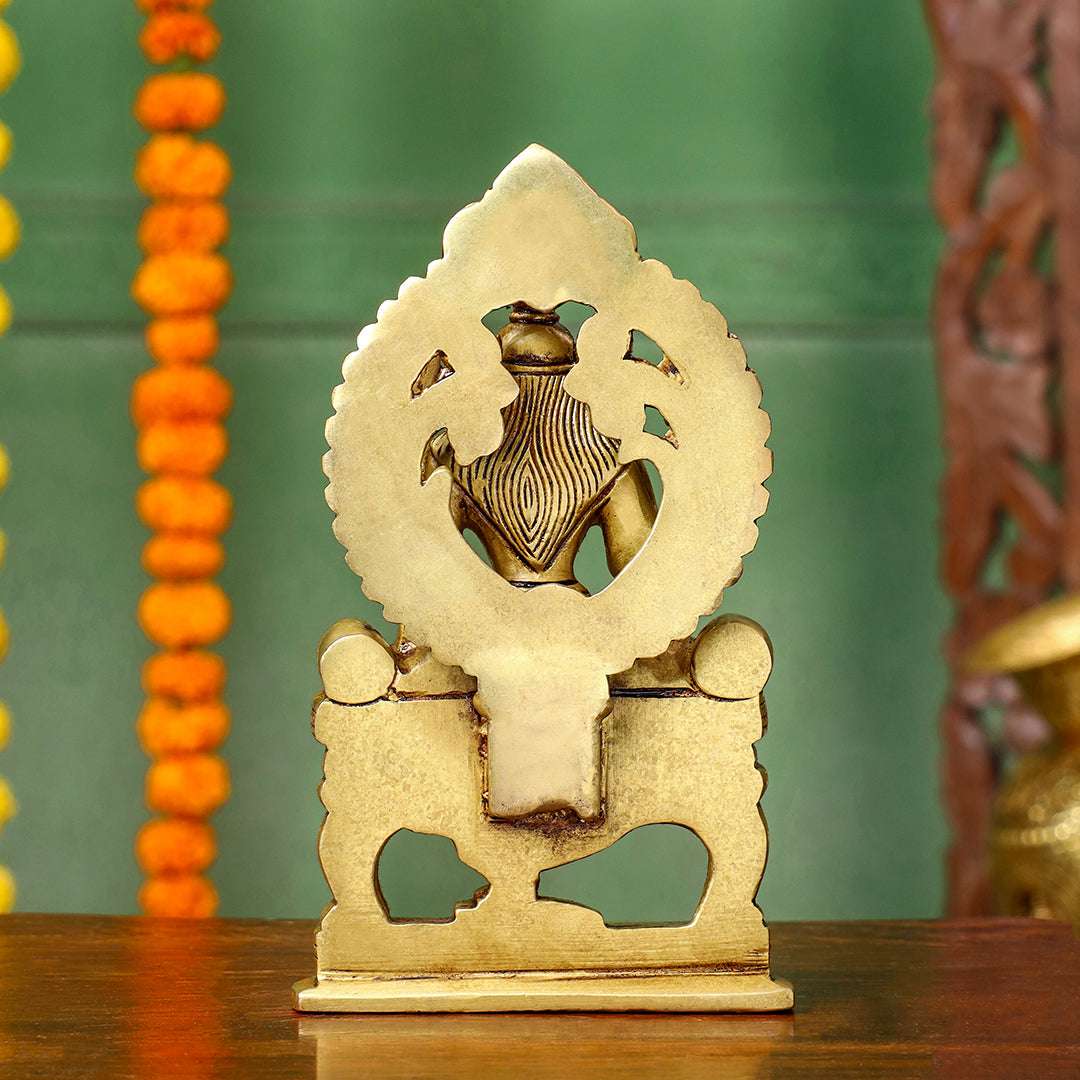 Brass Goddess Rajarajeshwari Idol – Divine Mother of the Universe (7.5 Inch) Vedansh Craft
