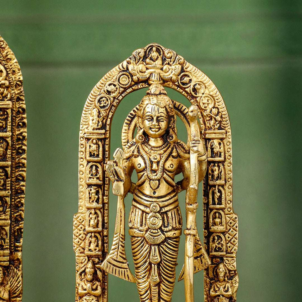 Brass Lord Ram Idol – Traditional Ram Darbar Style Statue Vedansh Craft