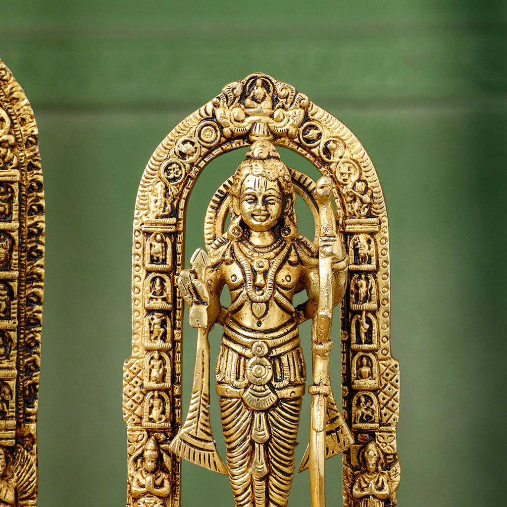 Brass Lord Ram Idol – Traditional Ram Darbar Style Statue Vedansh Craft