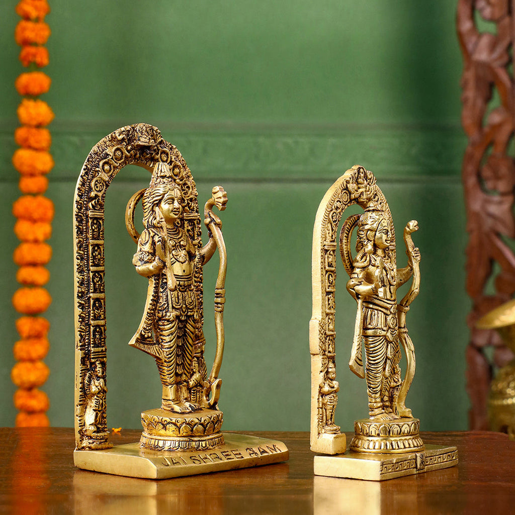 Brass Lord Ram Idol – Traditional Ram Darbar Style Statue Vedansh Craft