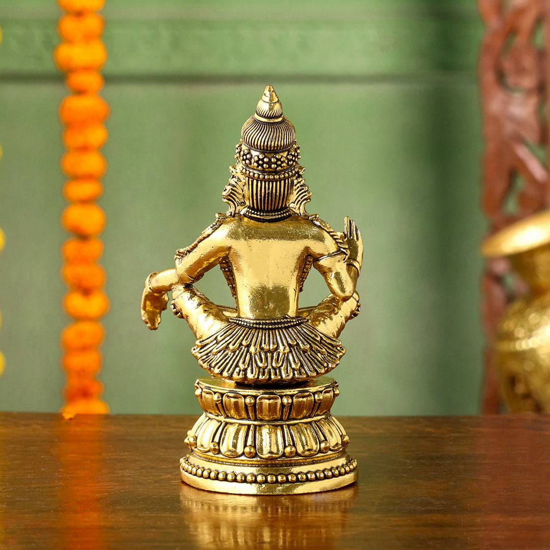 Brass Lord Ayyappa Idol Vedansh Craft