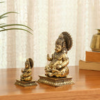 Brass Superfine Kuber Maharaj Idol (2.8 Inch) Vedansh Craft