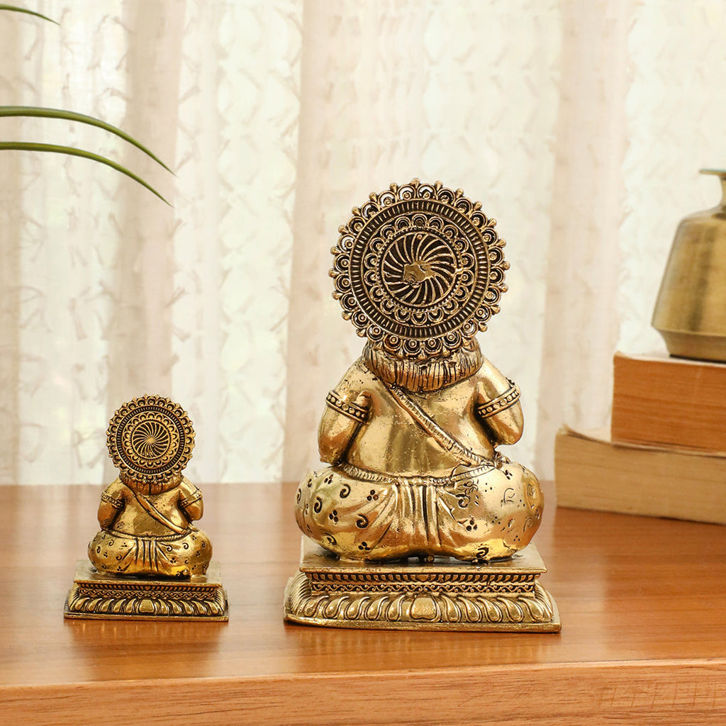 Brass Superfine Kuber Maharaj Idol (2.8 Inch) Vedansh Craft
