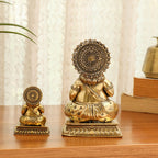 Brass Superfine Kuber Maharaj Idol (2.8 Inch) Vedansh Craft