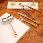 Brass & Steel Bar Tool Set with Stand (9.8 Inch) Vedansh Craft